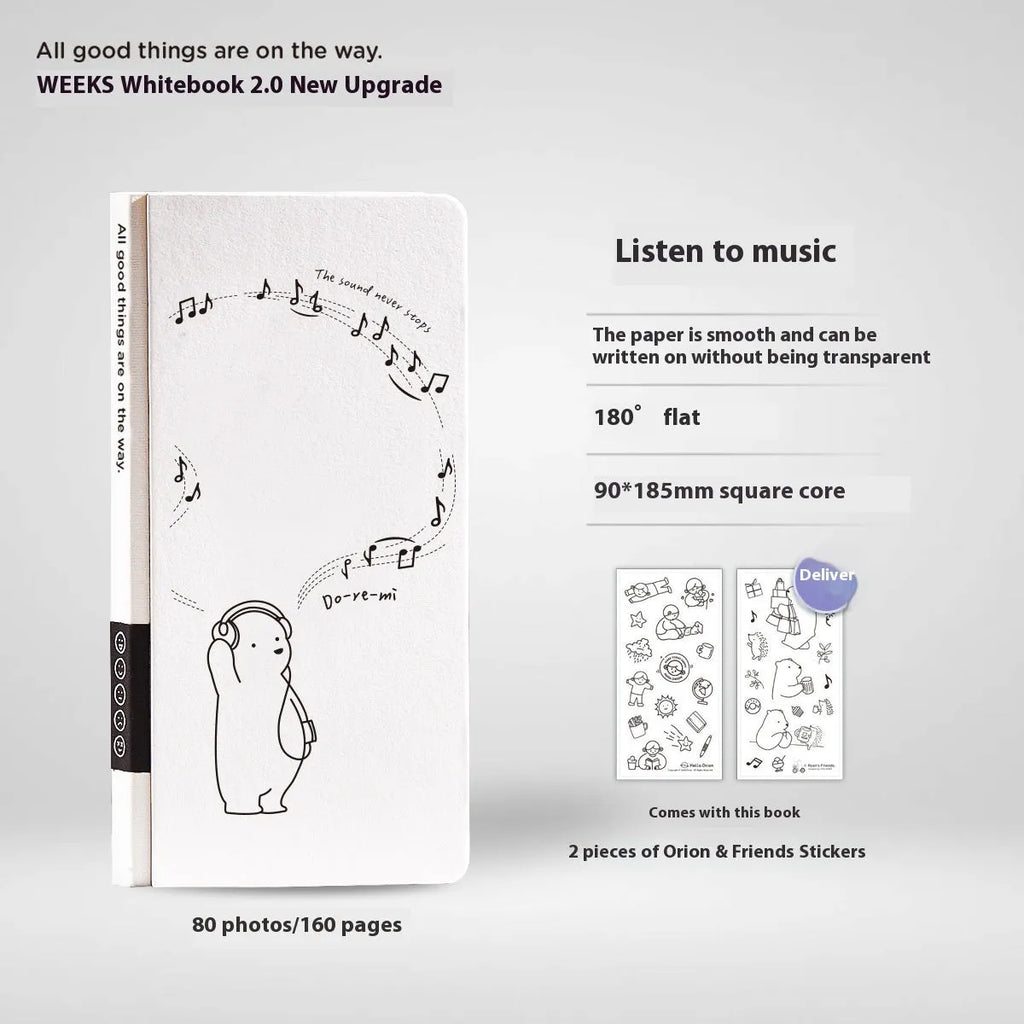 Children's plaid mesh notebook with paper cover in simple style, includes stickers