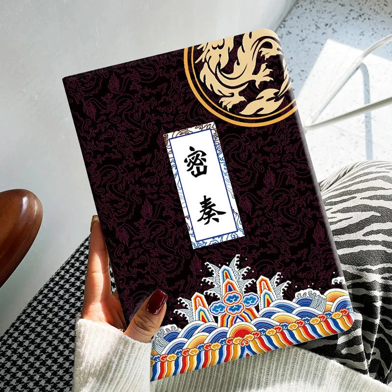 Cartoon design TPU protective case for Apple iPad tablet in Elk colour theme.