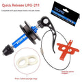 Aluminium bicycle chain holder tool for washing and tension measurement on a workbench.