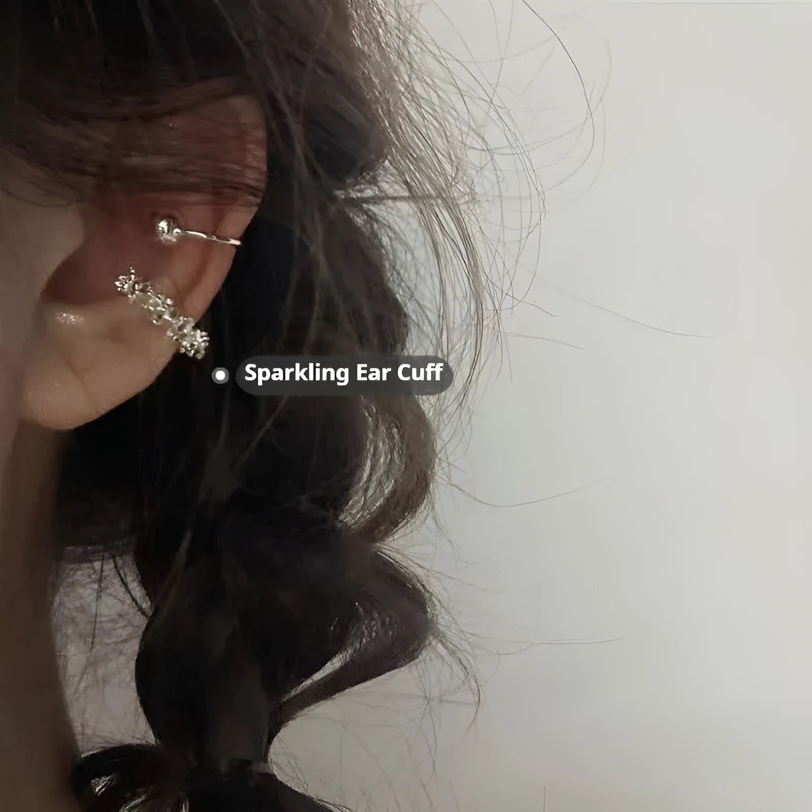 Geometric irregular earrings with frosty finish and ear clip fastening in colour B4710