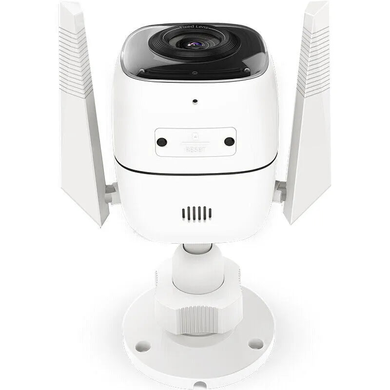 Outdoor 1080p HD webcam with infrared night vision and dustproof housing.