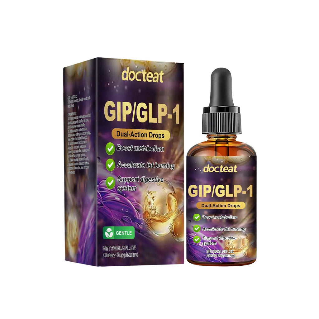 60ml glass bottle of Balance Relief liquid supplement drops with a white dropper.