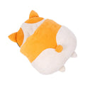 Orange semi-enclosed cat sleeping bag bed on a floor, showing its nest shape and dimensions.