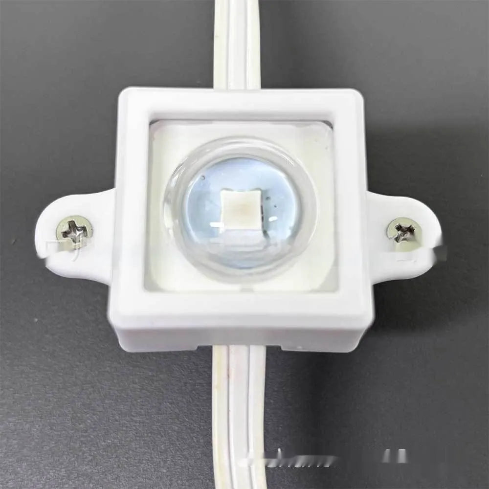 White plastic LED protective lampshade measuring 1.7cm by 6cm for fixed bracket mounting