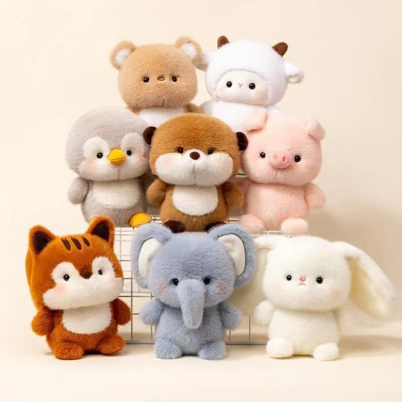 16cm short plush animal toy doll – bear design with PP cotton filling for desk decoration