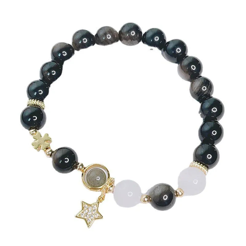Silverstone women's bracelet with electroplated finish in flower, love heart, or star charm design