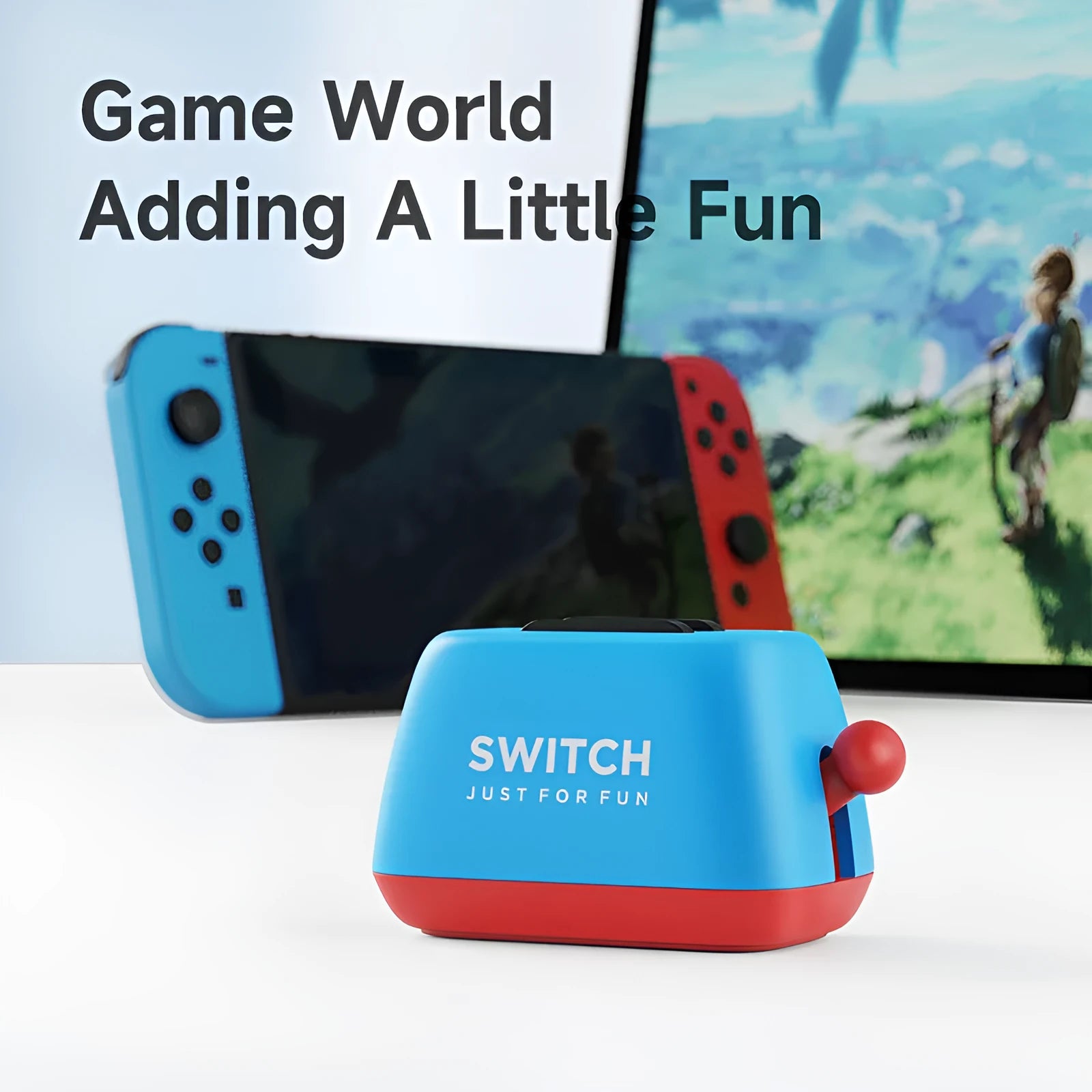 Green ABS Nintendo Switch game card storage box with non-slip silica gel base