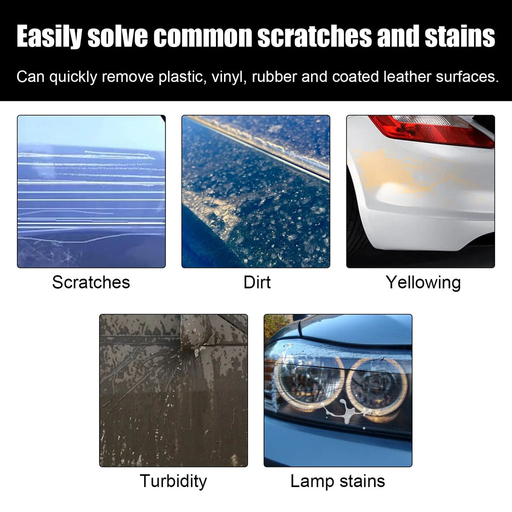60ml car scratch repair cream tube and sponge applicator for automotive paint touch-ups