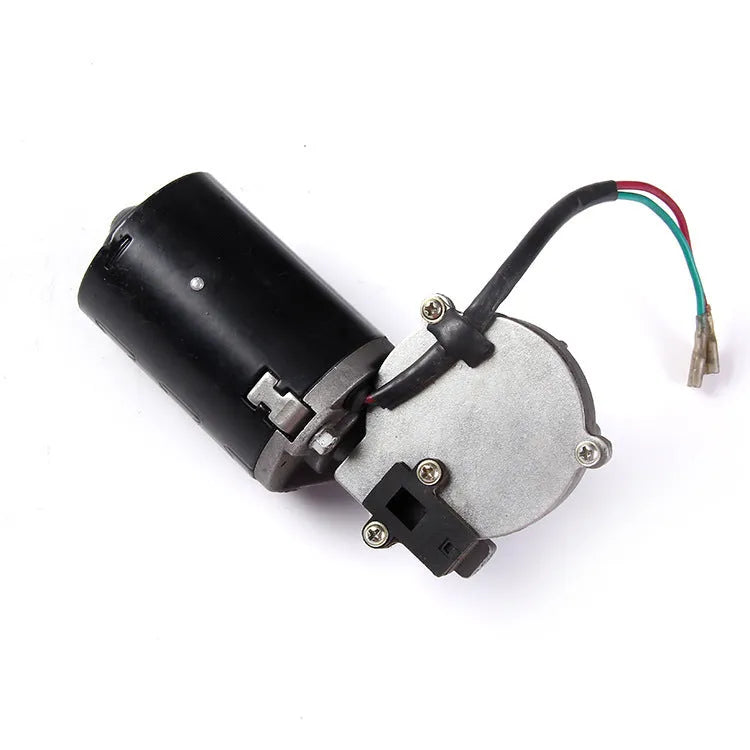 70W garage door DC gear motor, 12V to 24V permanent magnet brush motor in Black for roller window and curtain lifting