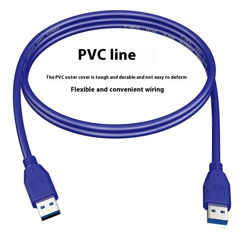 USB 3.0 A-to-A male-to-male data cable for hard disk boxes in various lengths