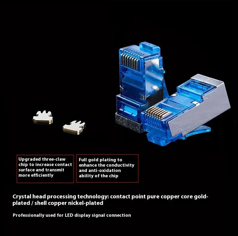 CAT6 RJ45 network extension converter cable in multiple length options from 1 to 50 metres
