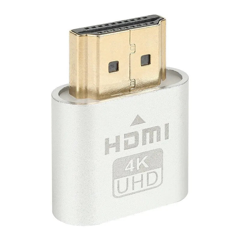 HDMI dummy plug virtual display device with gold interface for graphics card signal simulation