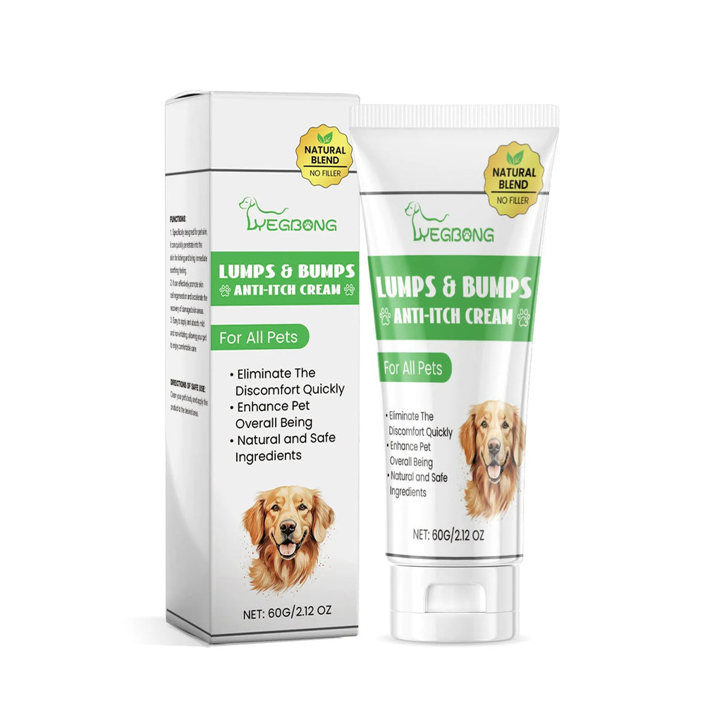 60g tube of cat antipruritic cream with natural extracts for itch relief.