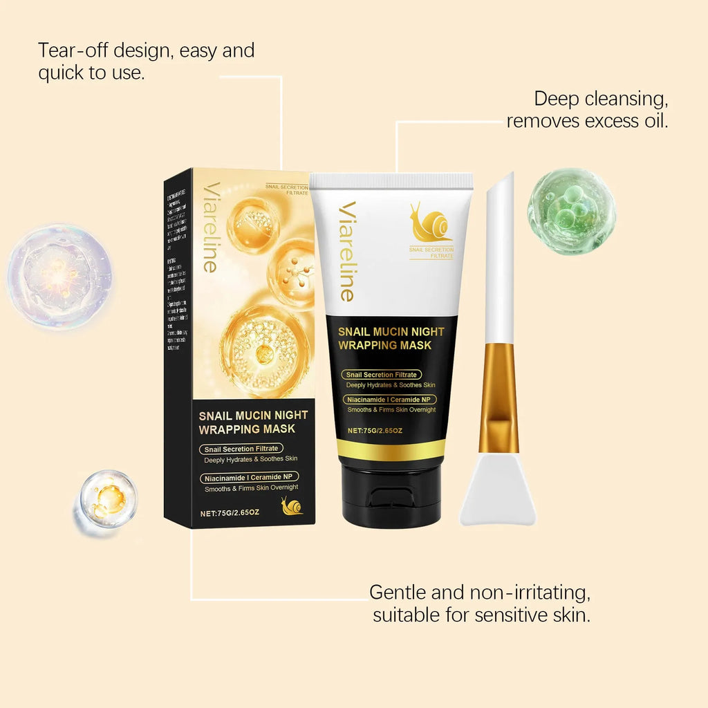 Turmeric sleep mask set showing 120g jar and application brush on white background.