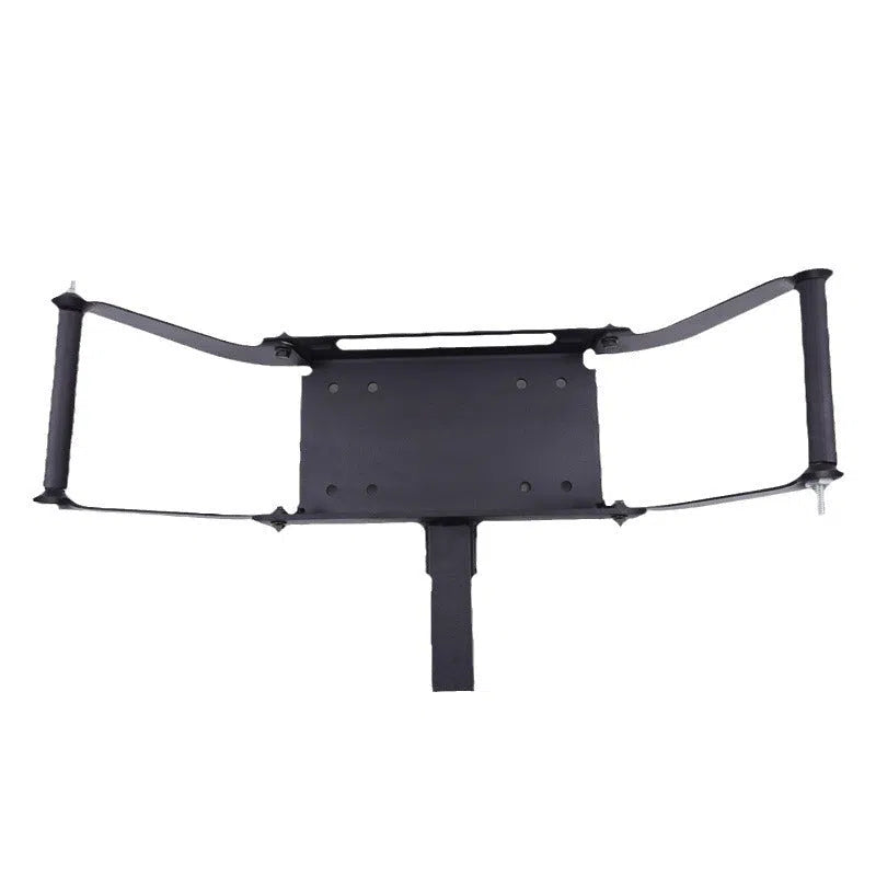 Black external vehicle-mounted square mouth quick plug portable winch bracket for off-road self-rescue recovery