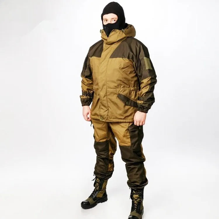 Men's Special Forces Mountain Battle Suit in camouflage, featuring a jacket and trousers set for tactical outdoor use.
