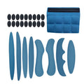 Cycling helmet lining with breathable sponge and velcro chin pad in blue, black, red, and grey colour options