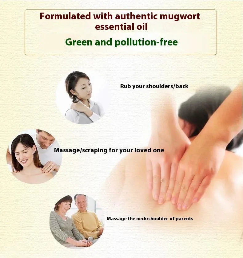 Stone moxibustion gua sha jar therapy kit with moxa sticks, essential oil, and traditional Chinese medicine tools
