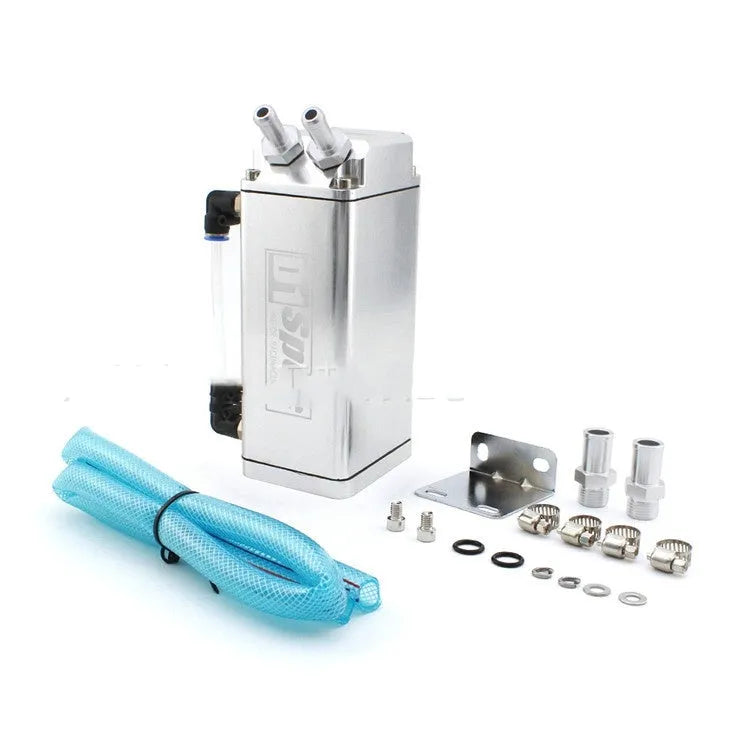Oil catch tank for car modification in round and square designs