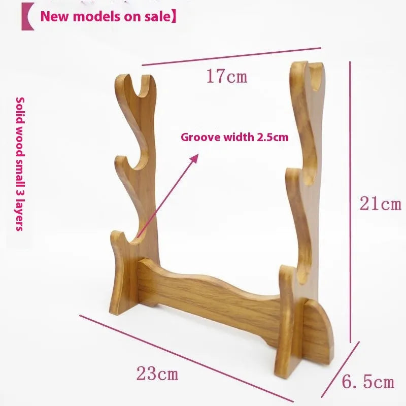 Handmade Chinese style wooden bracket shelf with multiple layer display options