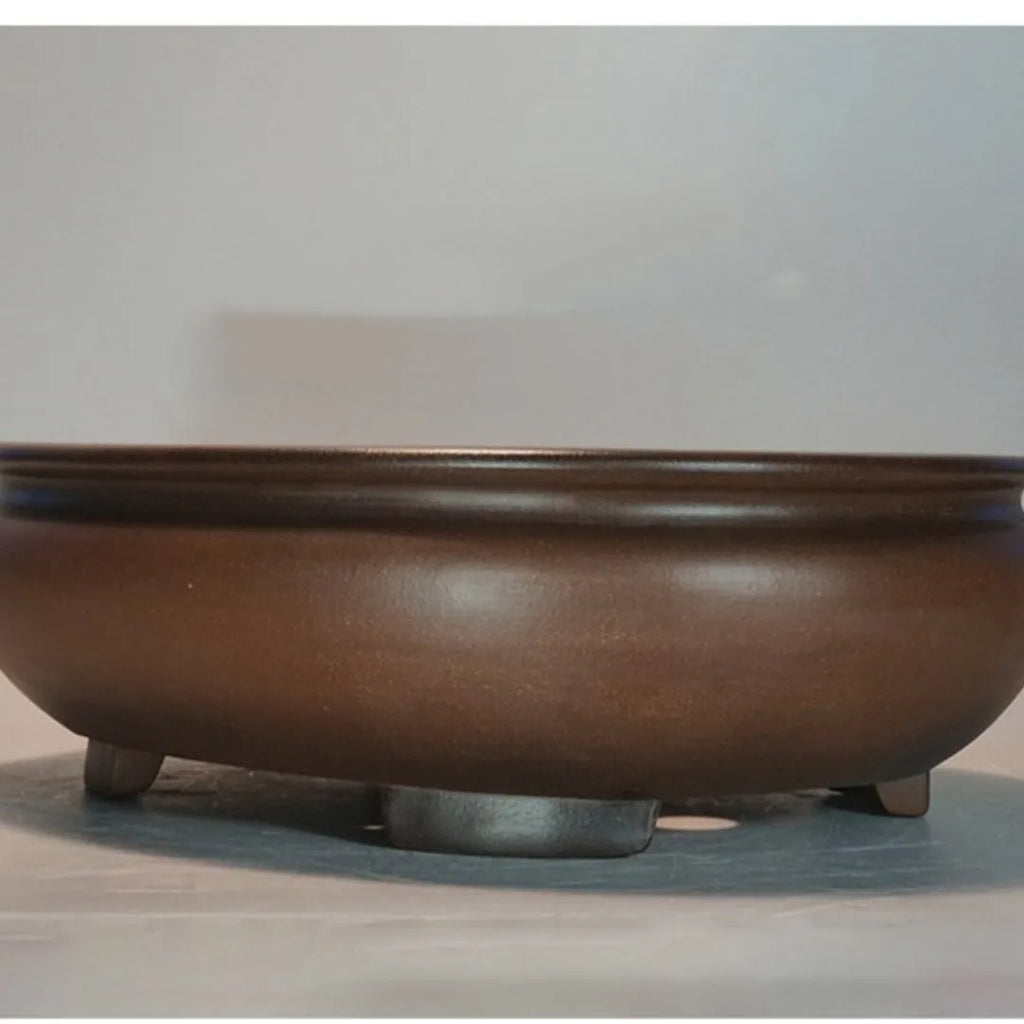 Purple clay classical handcrafted desktop flowerpot 58cm for indoor gardening