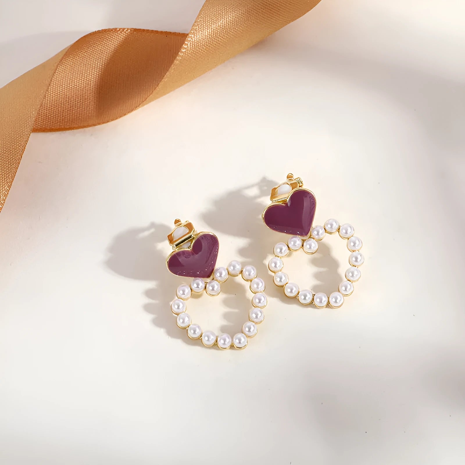 Brass and stainless steel geometric ear clips with literary retro design for non-piercing wear