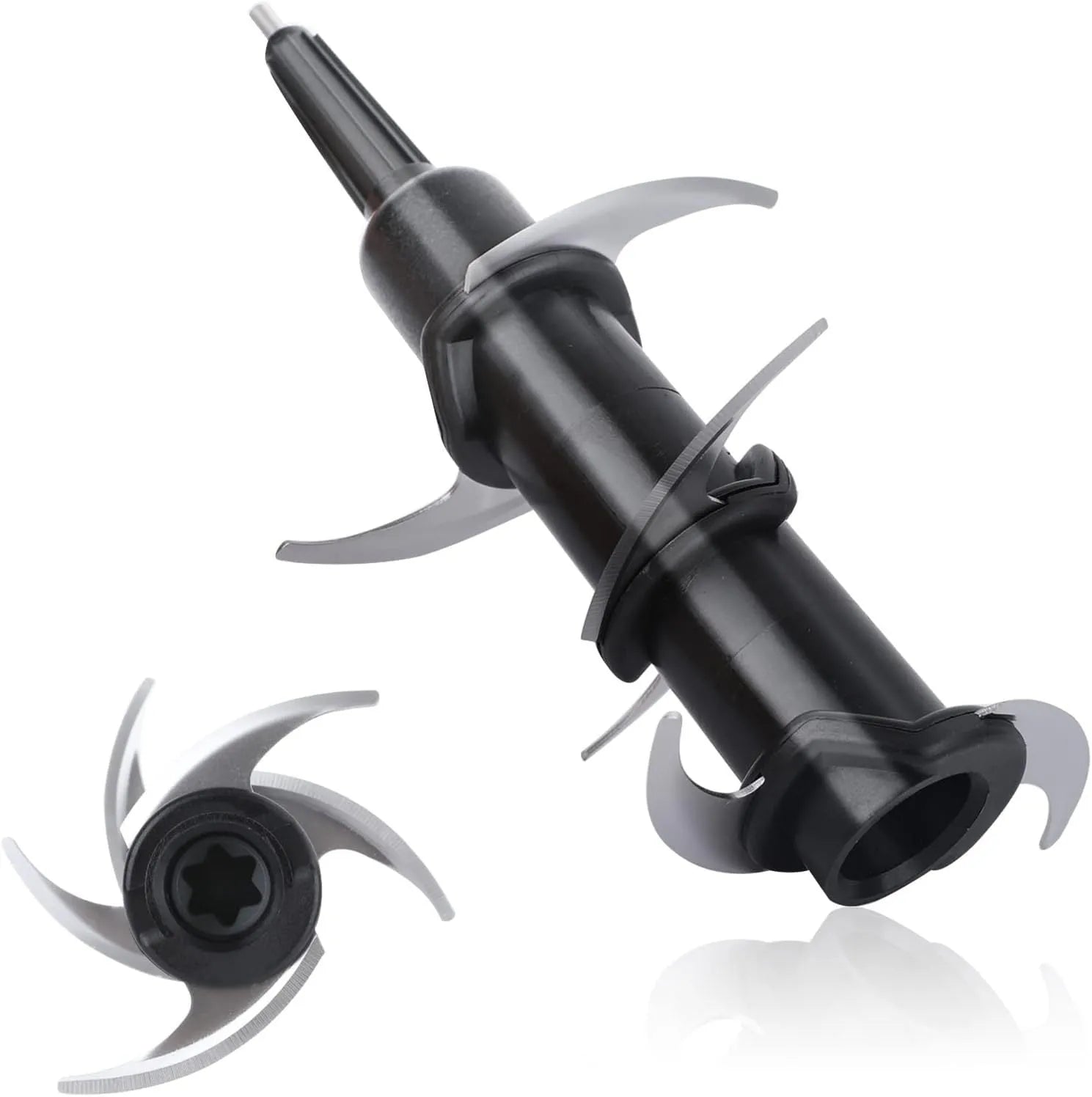 304 stainless steel juicer replacement blade seat and knife holder accessory, 10 by 21 cm.