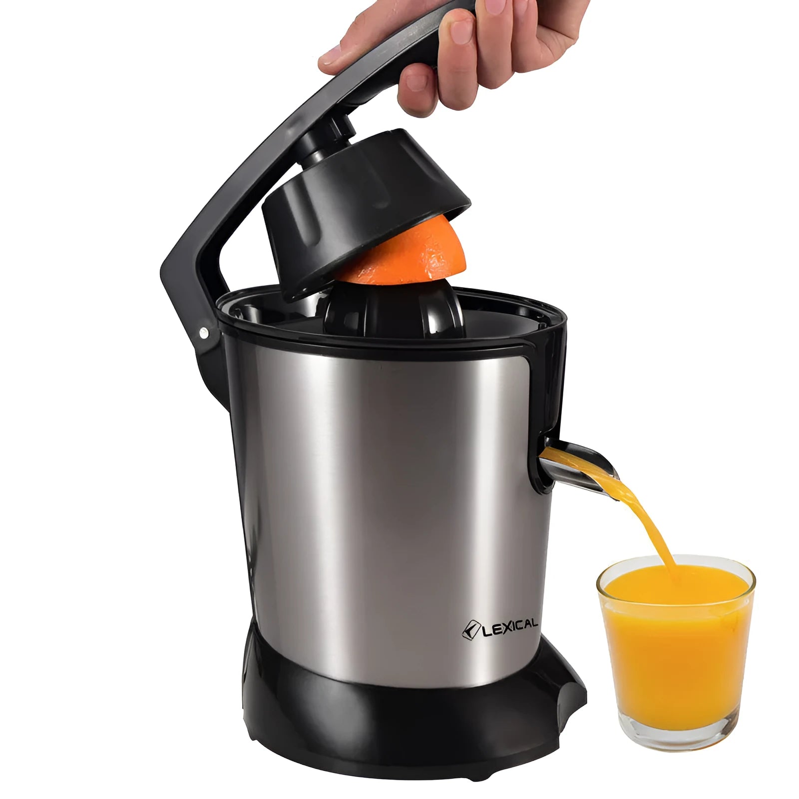 Stainless steel lemon orange juice separation machine with round feeding port
