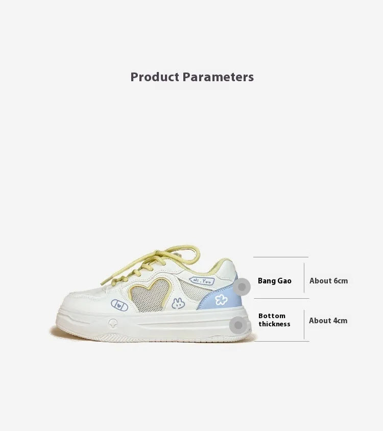 Meow Rabbit Sea Salt Cheese coloured sneakers with mesh cross straps and a thick rubber sole.