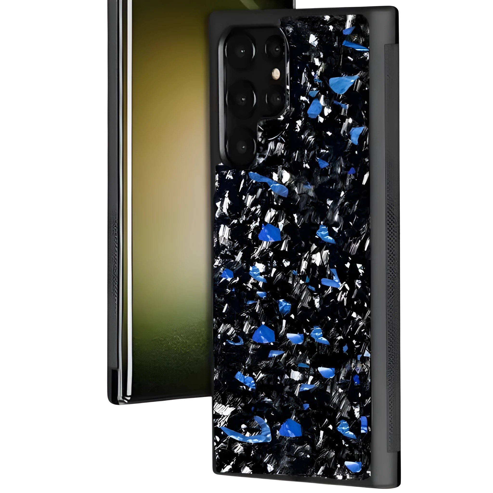 Samsung Galaxy phone case with forged carbon fibre pattern for S20 S21 S23 FE models