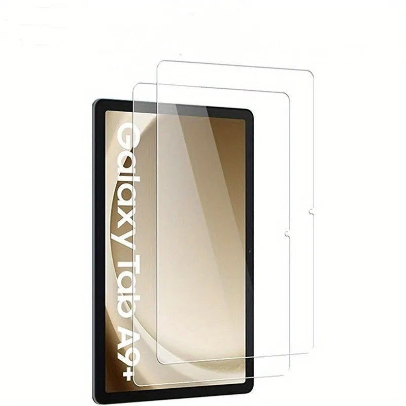Tempered glass screen protector for Samsung Galaxy tablet with HD clarity and full coverage.