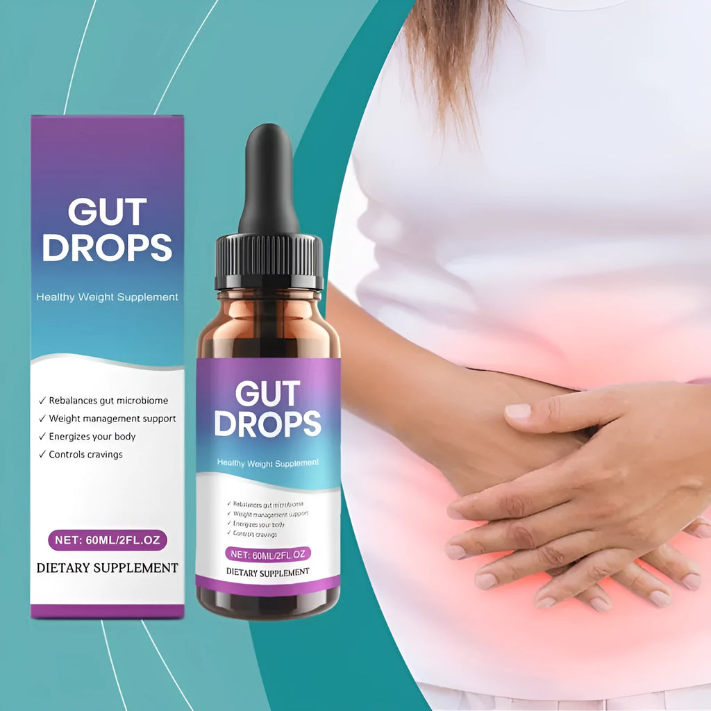 60ml intestinal care supplement drops bottle with dropper for digestive support