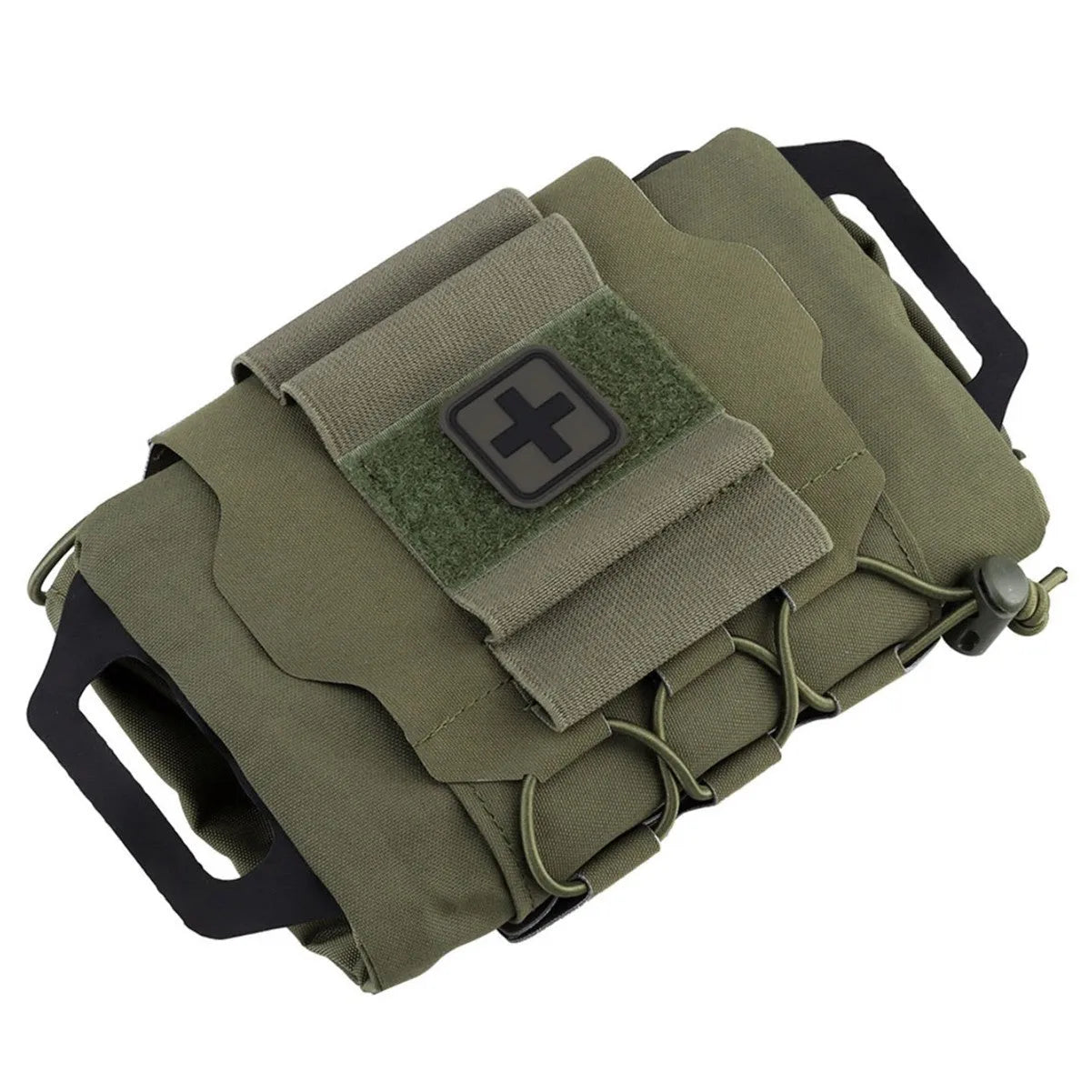 Nylon tactical first aid kit with one-handed pull-and-pull split quick deployment