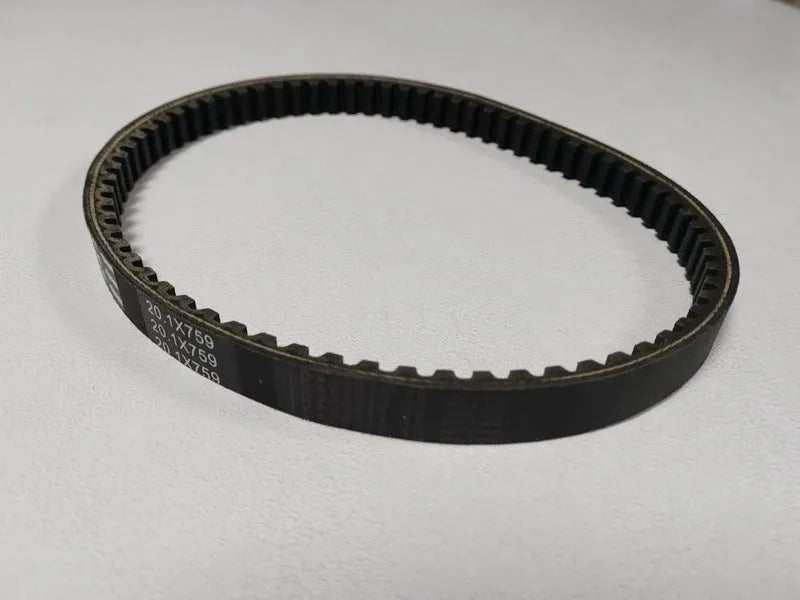 Black drive belt for Jili GP110 scooter with 20.1-759 specification
