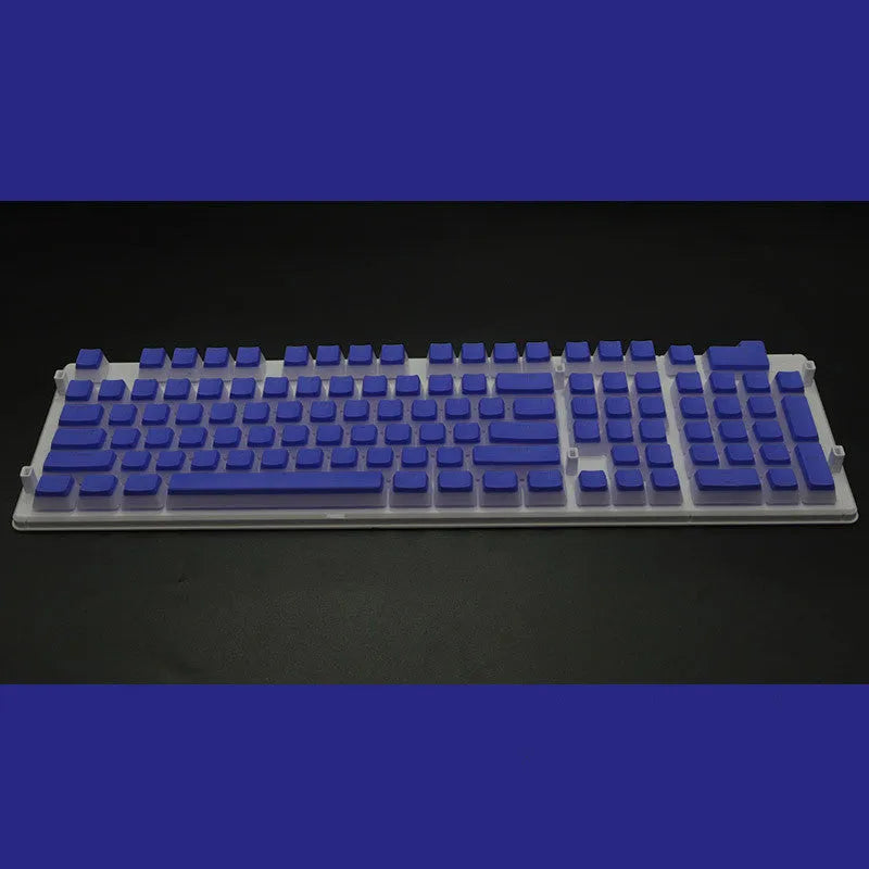 108-key pudding keycap set with transparent sides for mechanical keyboards in various colour options