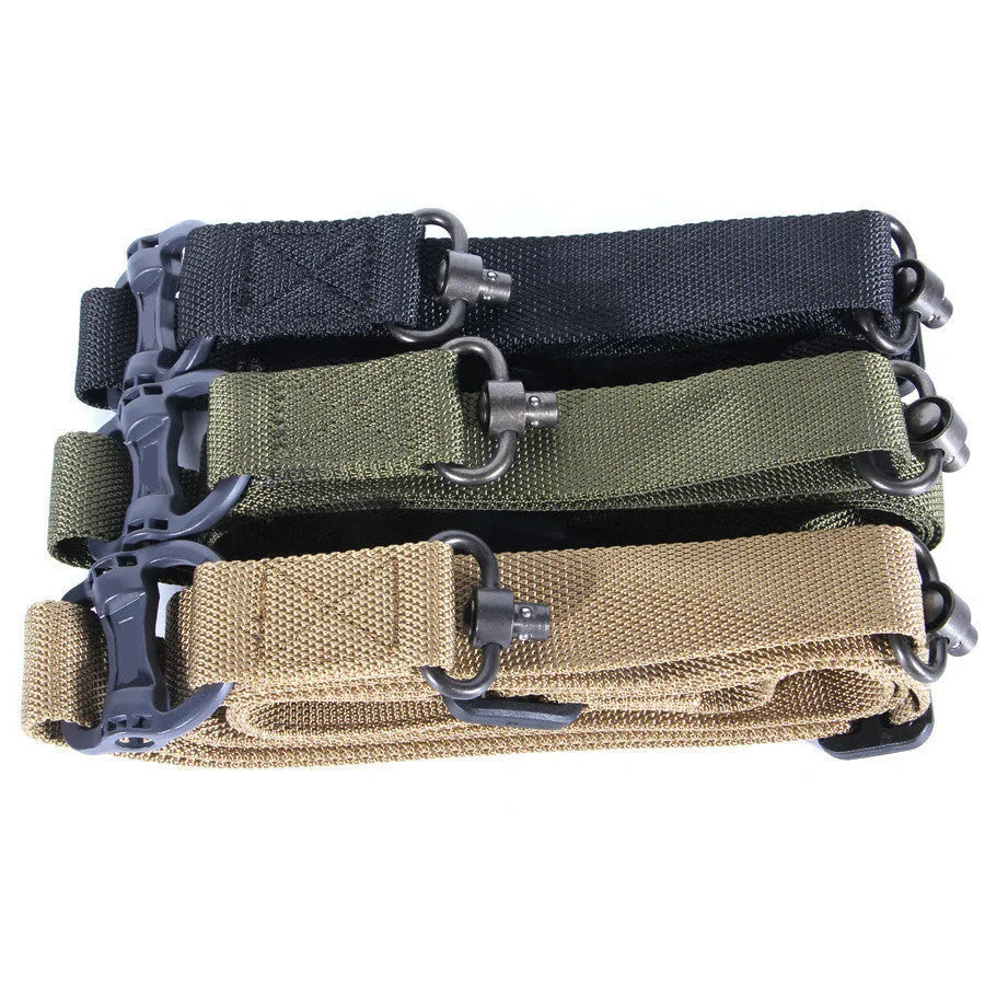MS4 Tactical Nylon Multifunctional Task Strap Rope in Black, Army, or Mud colour, showing 150cm length.