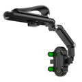 Car mount sun visor with buckle attachment for rear seat window installation