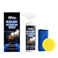 HOMONTH headlight restoration spray 120ml kit with PTFE formula, sponge and towel