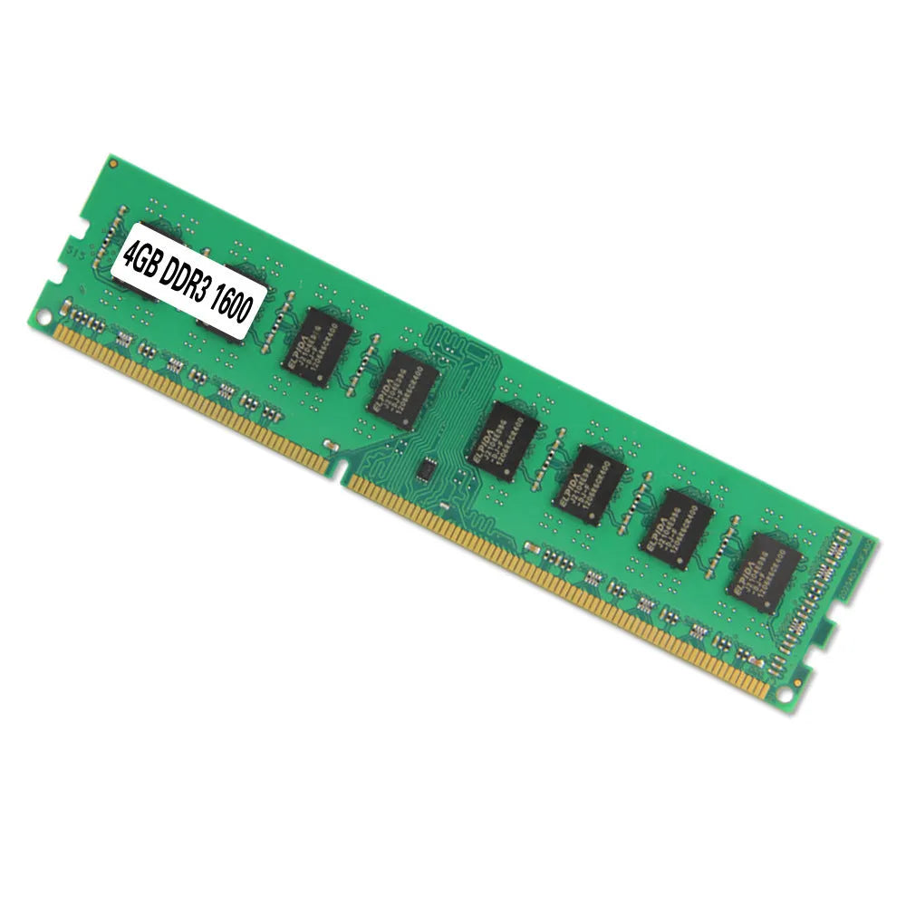4GB DDR3 desktop memory module with 1600MHz frequency for PC computers
