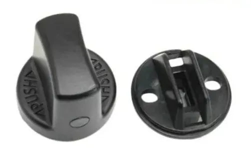 Black ABS ignition knob cover for automobile ignition switch, single pack, model 4408A1674408A031