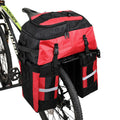 Rhinoceros 70-litre bicycle rear storage bag mounted on touring bicycle frame in blue colour option