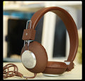 Wired head-mounted sports earphones with microphone in multiple colour options