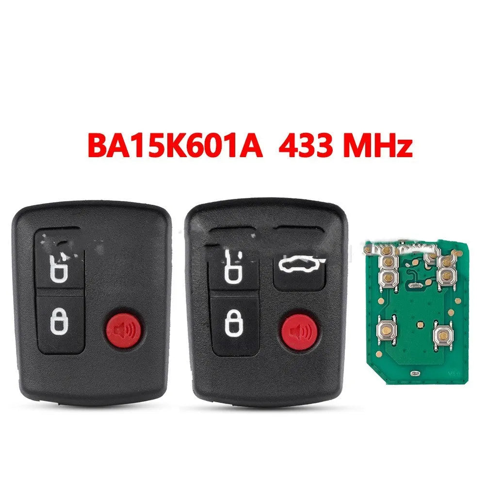 Ford car remote key replacement shell in ABS plastic, showing 2+1 and 3+1 button style options.