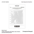 Happy Series non-adhesive message sticky notes pad in one of four colour options, showing 30 tear-off pages.