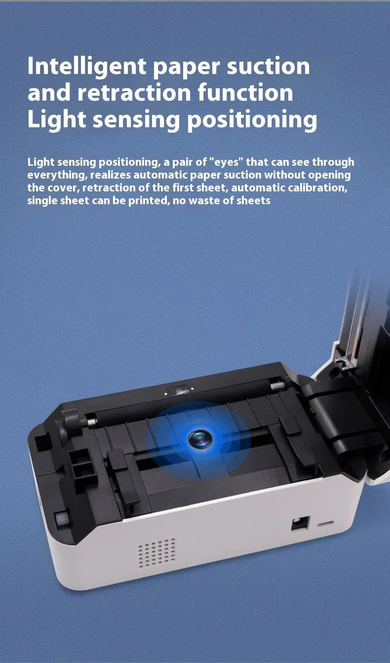 Compact thermal express order printer with Bluetooth, dimensions 149mm by 79mm by 72mm.