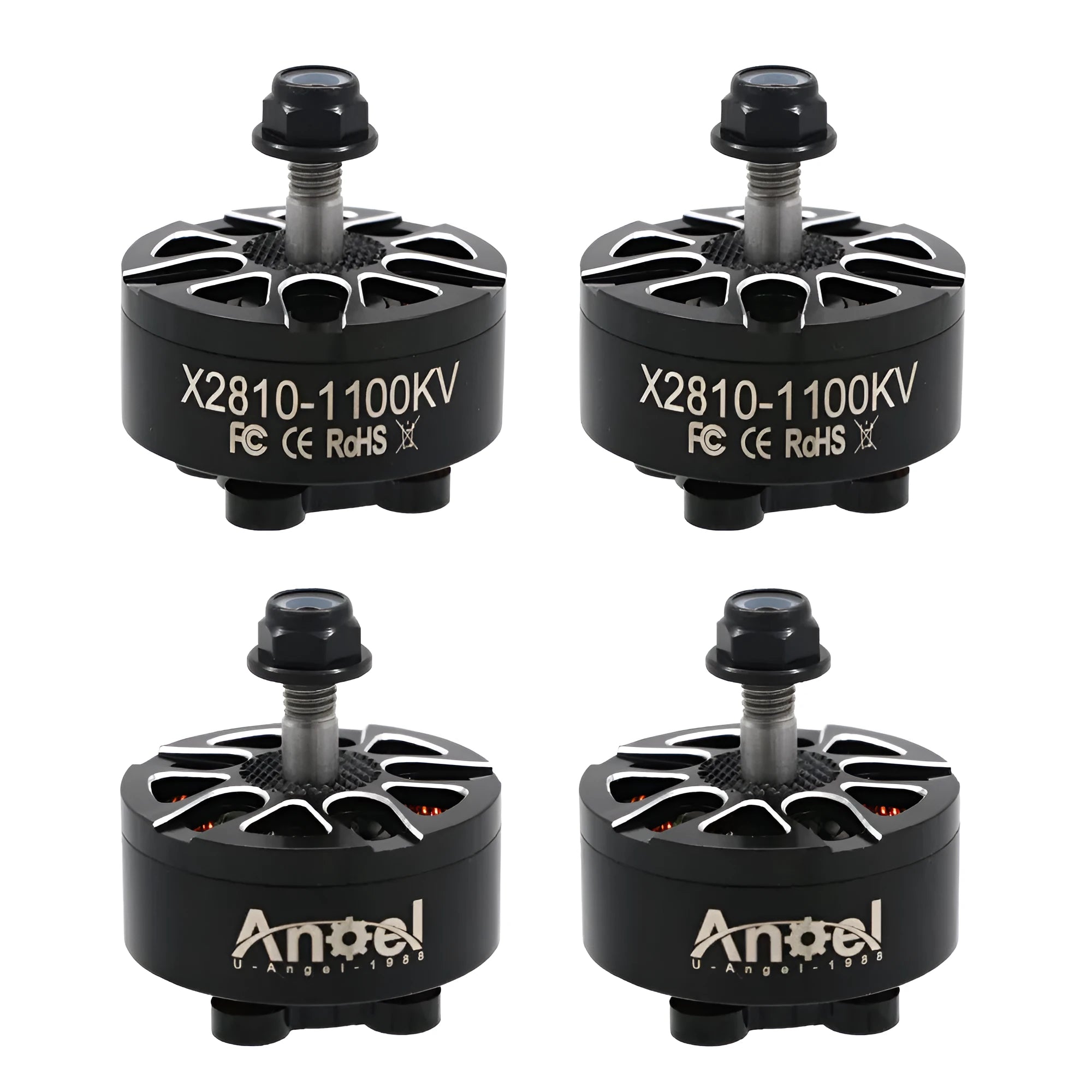 X2810 multi-axis RC aircraft motor with metal construction and multiple KV options