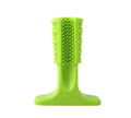 Pet toothbrush dog grinding toothbrush in three sizes and colours black blue green