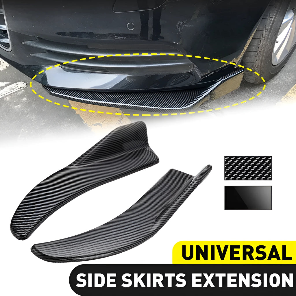 General Motors car front and rear carbon fibre deflector kit with mounting screws