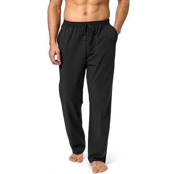 Men's loose fit casual trousers in quick-drying polyester fabric available in multiple colours
