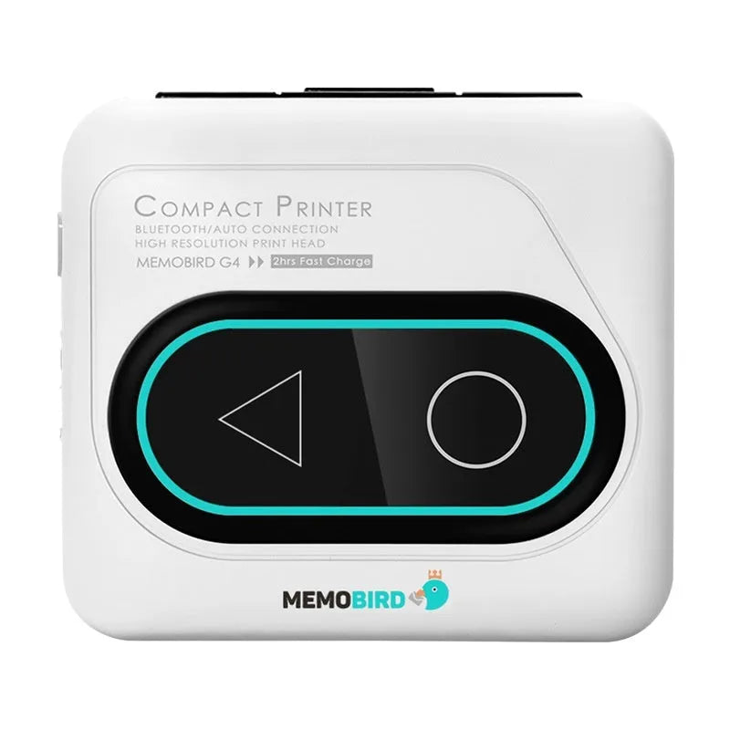Avocado Green Bluetooth pocket thermal mini printer next to a mobile phone